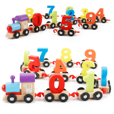 Wooden Number Train Toys