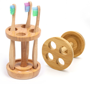 Bamboo Toothbrush Holder 