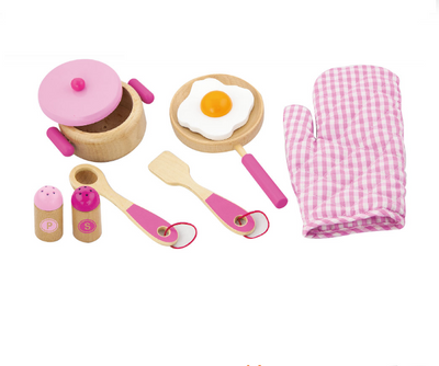 Wooden cooking Miniature toys 