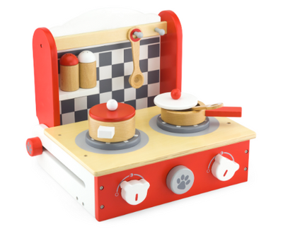 wooden play set kitchen toy 