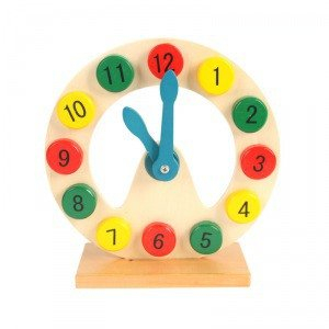 Wooden Clock Toys for Kids