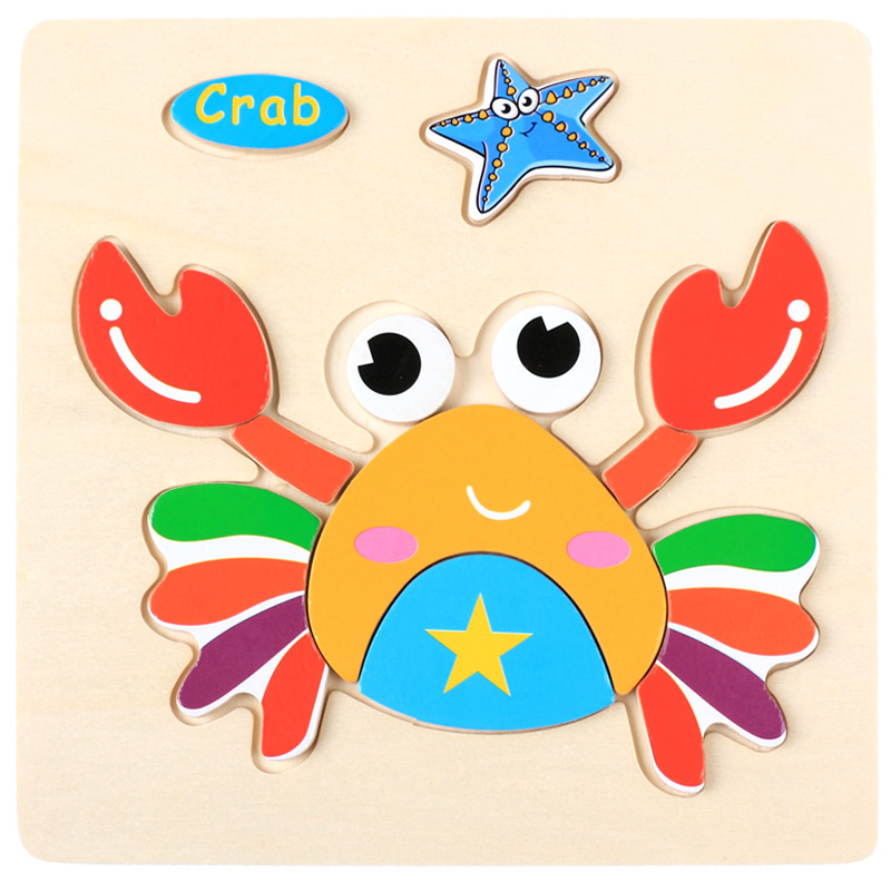 Baby Wooden Building Blocks Puzzle