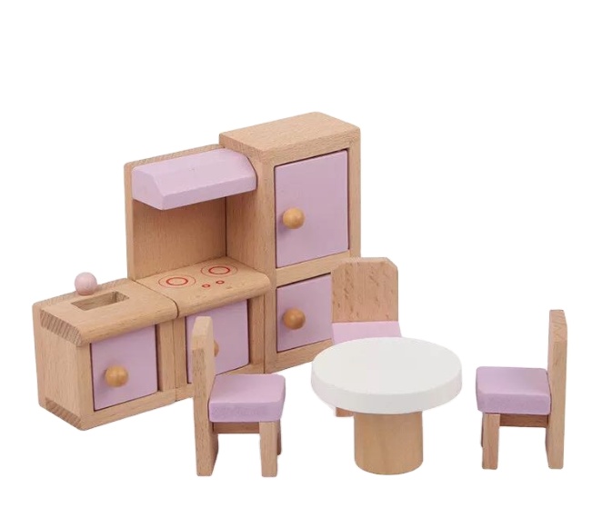  Cute Wooden Kitchen Set Toy 