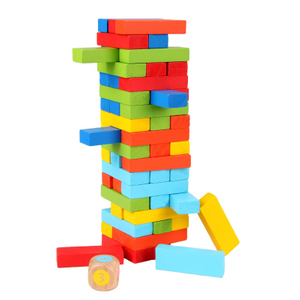 wooden building block game construction toy 
