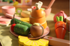Western style dinner wooden food toys 