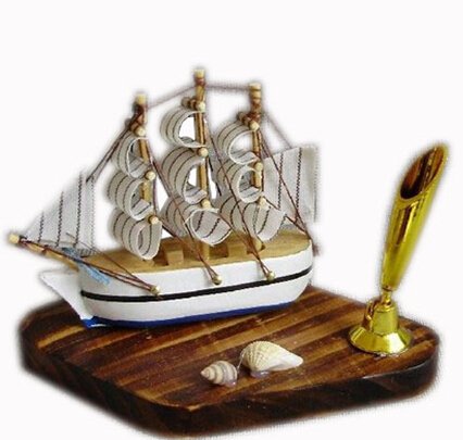Seagull Model Mediterranean Style Decorative Wooden Crafts 