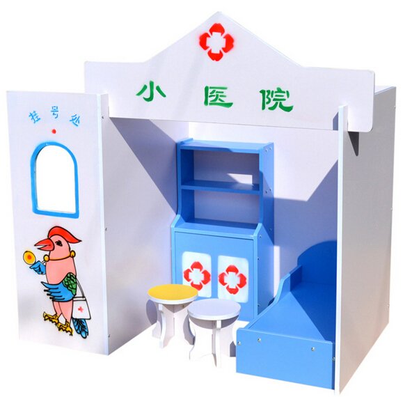 wooden police station for kids
