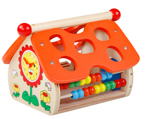 Wooden Building Blocks Wisdom Shape House