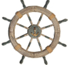 Nautical Wooden Ship wall hanging Wheel