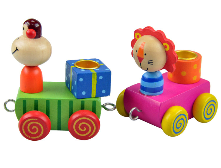 Birthday candle train toy for children