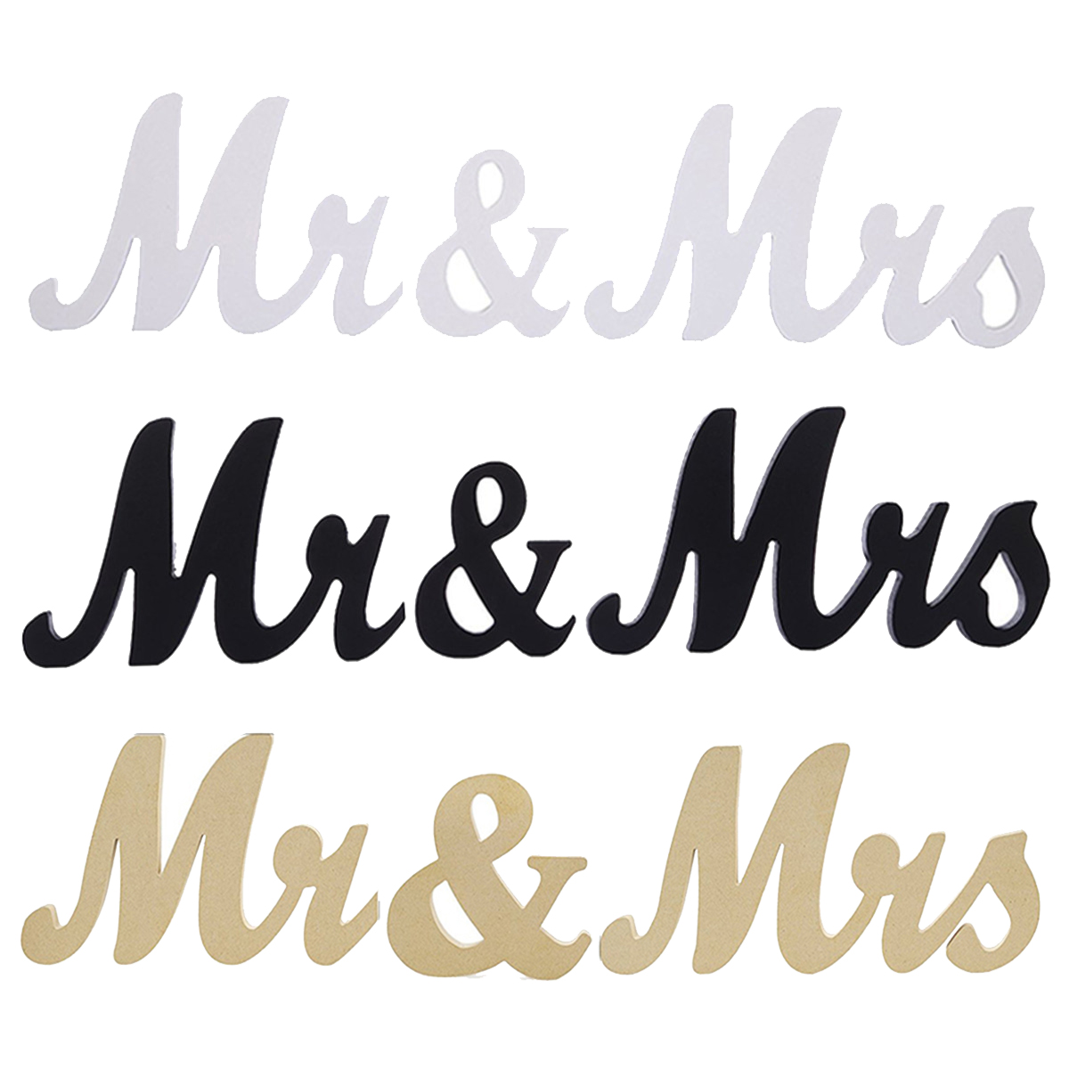  Wedding Decoration Wooden Mr & Mrs Letters