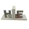 Wood Decorative Bookends 