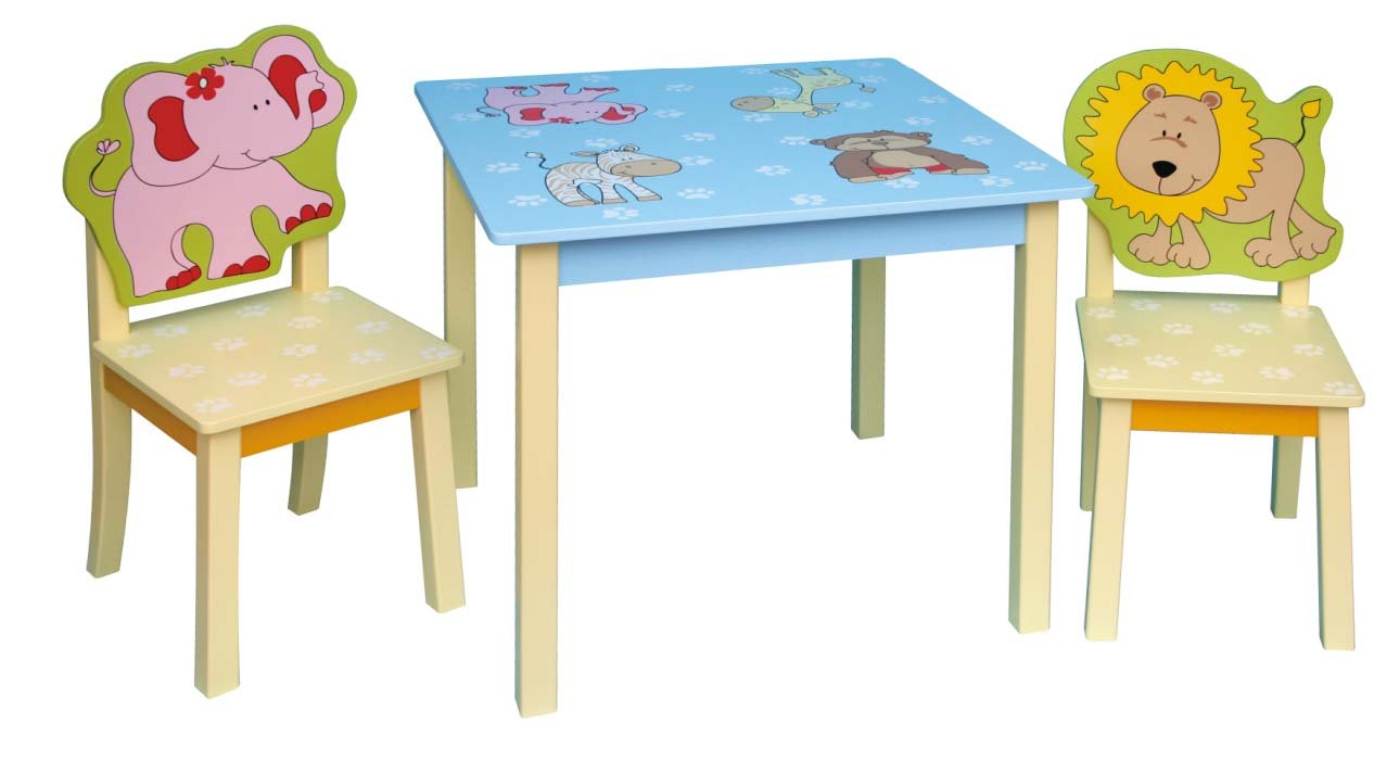  Kids Wooden Talbles and Chairs