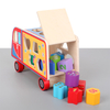 Wooden Bus Toy for Number Counting Stacking Shape Sorting Toys 