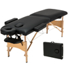 Portable wooden folding original point massage bed 