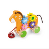 wooden small horse-drawn rope toy