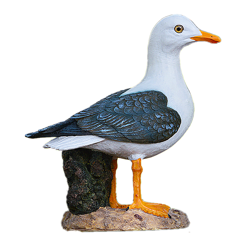 Seagull Model Mediterranean Style Decorative Wooden Crafts 