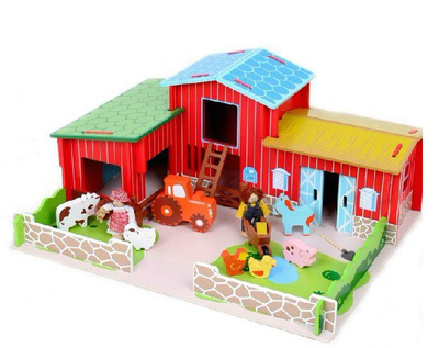 Kids Wooden Farm Toys