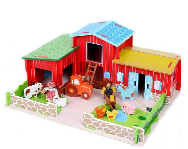 Kids Wooden Farm Toys