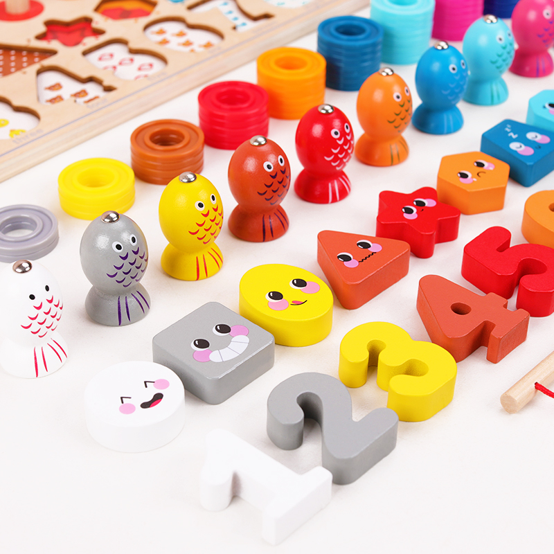 wooden early educational plate puzzle toys 