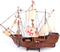 Antique Wooden Ship Model, Wooden Sail Boat Model, Merchant Ship