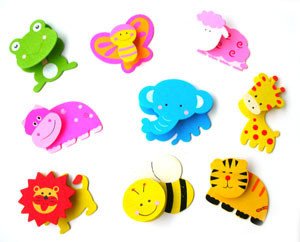 Wooden Animal Fridge Magnet
