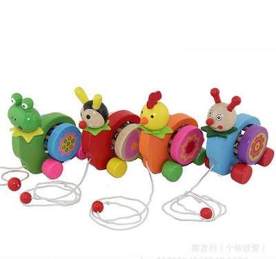 wooden pull along toys