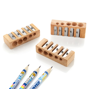 5 Holes Wood Pencil Sharpener 