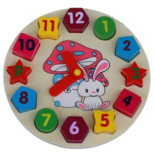 Children Wooden Clock Toys